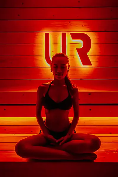 Sauna interior at Reset Club BKK Bangkok