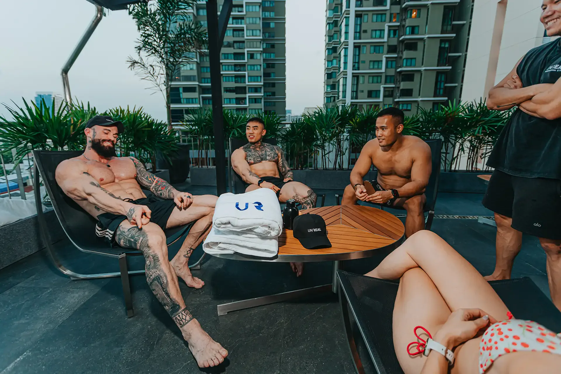 Rooftop warm-down deck at Reset Club BKK Sukhumvit