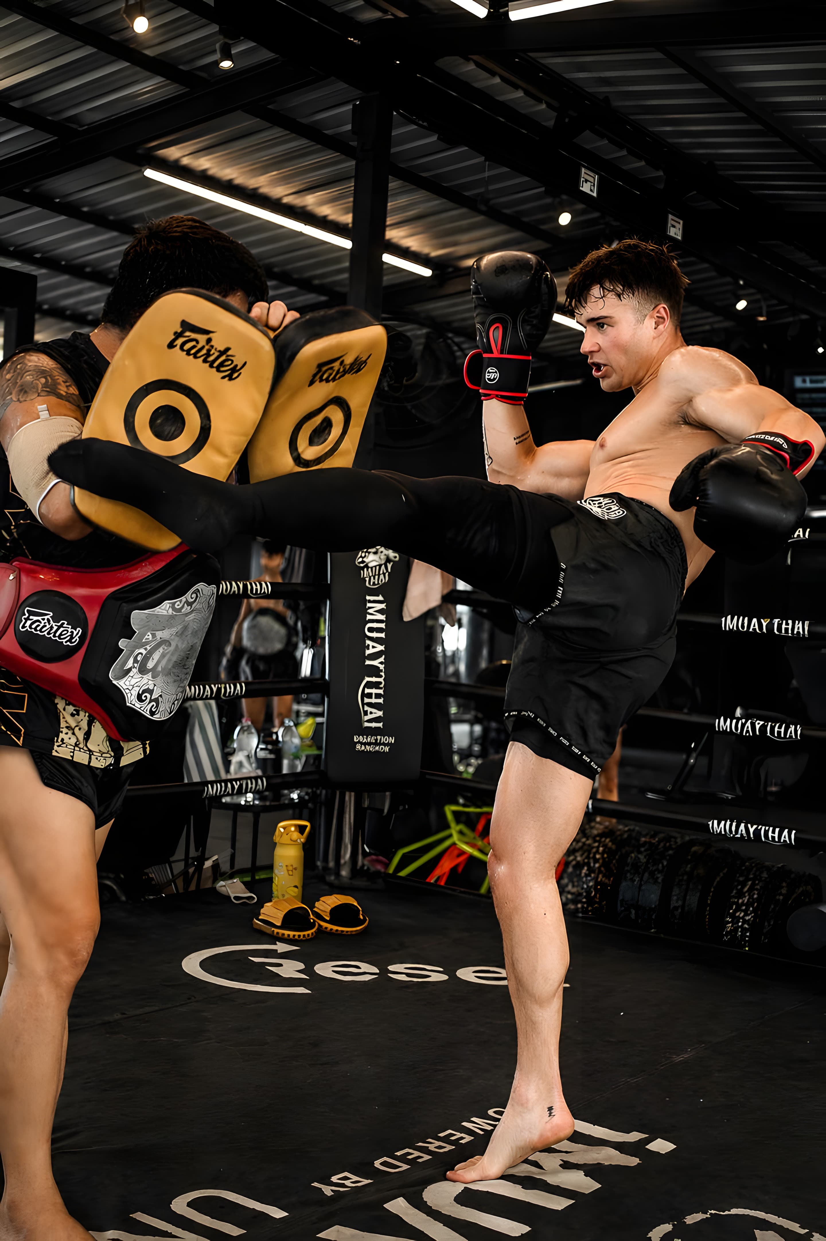 Muay Thai area on Floor 8 at UnReal Gym Bangkok